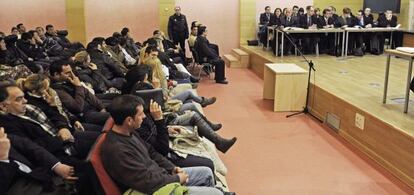 Juicio celebrado en la Audiencia de Granada contra 50 acusados por defraudar a la Seguridad Social.