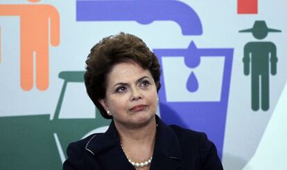 Dilma Rousseff, durante la presentación del programa en Brasilia
