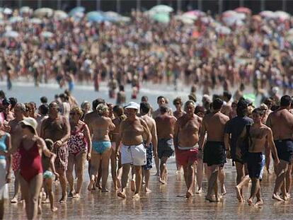 Playas atestadas