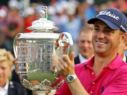 Thomas, con el trofeo Wanamaker.