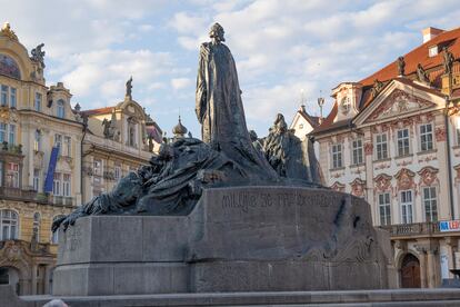 El monumento a Jan Hus de Praga, obra de Ladislav Šaloun.