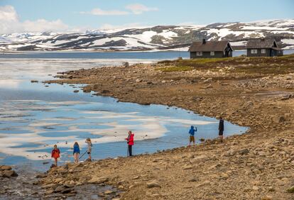 El lago Orteren, en el parque nacional Hardangervidda.