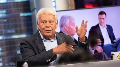 El expresidente del Gobierno Felipe González la noche de este miércoles en 'El Hormiguero', de Antena 3.