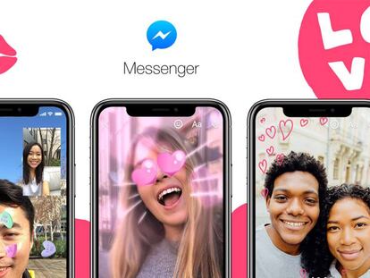 Así puedes celebrar San Valentín con Facebook o Messenger