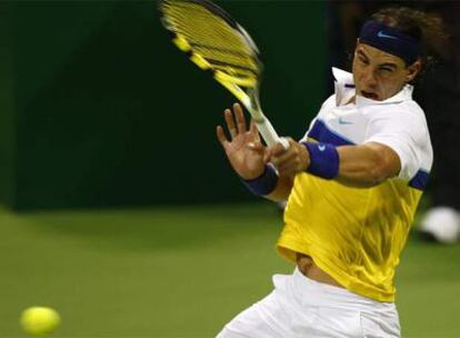 Nadal, durante el encuentro