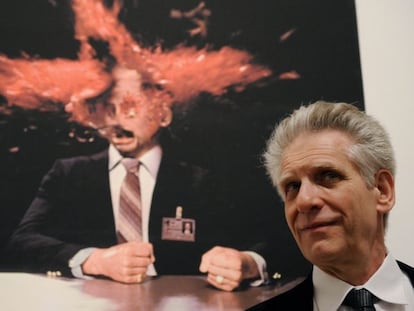 El director canadiense David Cronenberg, en una exposición celebrada en Roma en 2008 con imágenes de sus películas.