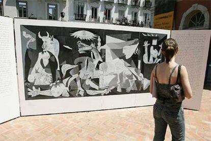 Panel de la exposición <i>Pablo Picasso, Guernica. Historia de un cuadro.</i>