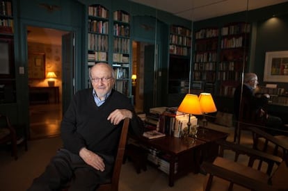 E. L. Doctorow, en su apartamento de Nueva York, en enero de 2014. 