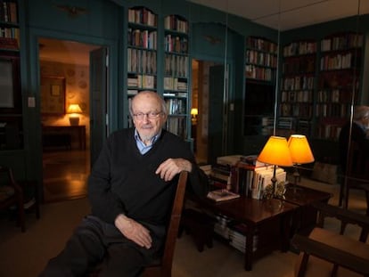 E. L. Doctorow, en su apartamento de Nueva York, en enero de 2014. 
