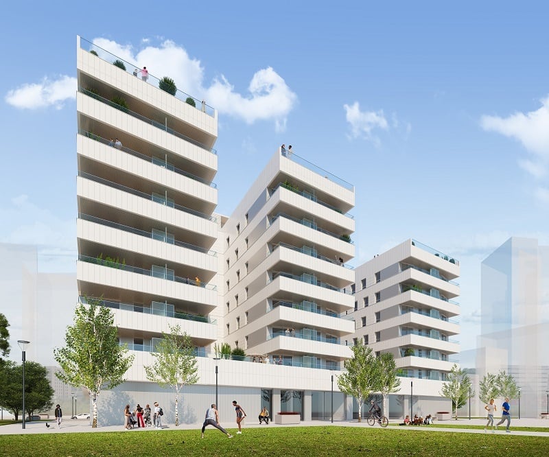 Viviendas de Neinor Homes en Zorrozaurre, en Bilbao
REMITIDA / HANDOUT por NEINOR
Fotografía remitida a medios de comunicación exclusivamente para ilustrar la noticia a la que hace referencia la imagen, y citando la procedencia de la imagen en la firma
