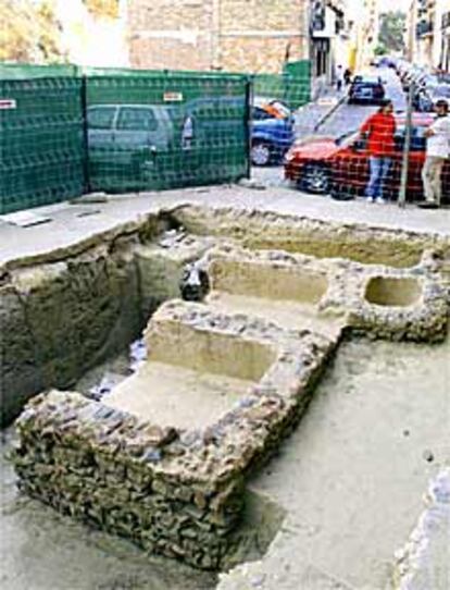 Restos romanos del casco antiguo de Huelva.