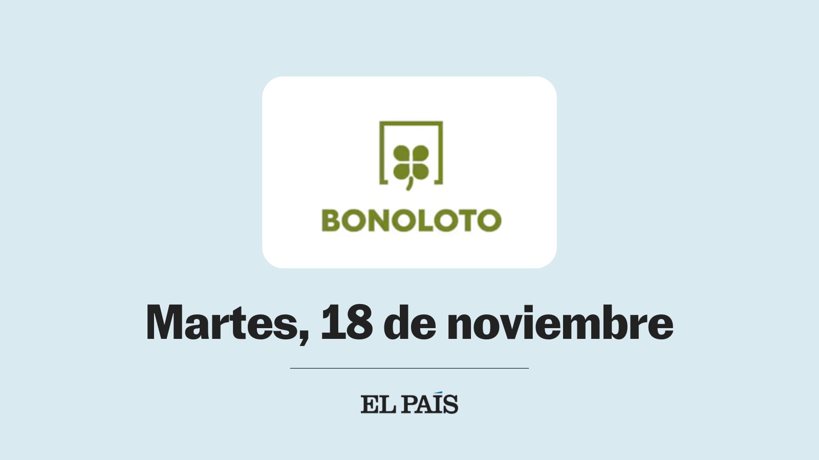 Bonoloto: comprobar sorteo del martes 18 de noviembre