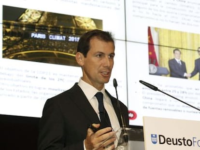 Miguel Stilwell, consejero delegado de EDP Espa&ntilde;a, en Bilbao.