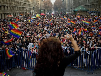 Celebraciones del orgullo gay en Santiago de Chile en 2019.