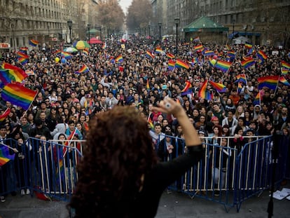 Celebraciones del orgullo gay en Santiago de Chile en 2019.