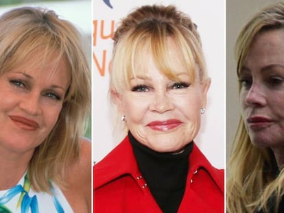 Melanie Griffith en los noventa, en 2018 y el pasado fin de semana.