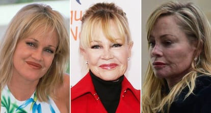 Melanie Griffith en los noventa, en 2018 y el pasado fin de semana.