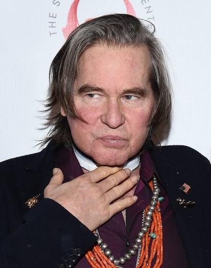 Val Kilmer, en un evento en Los Ángeles en 2019, ya tras la intervención para superar su cáncer de garganta.