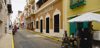 Calle del casco hist&oacute;rico de San Juan, capital de Puerto Rico. 