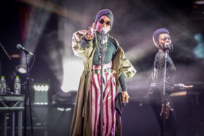 La cantante durante un concierto en 2018.