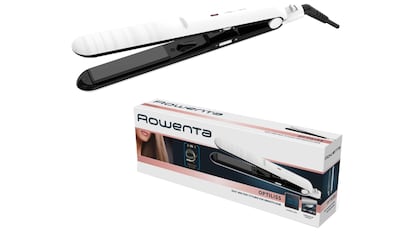 Plancha de pelo Rowenta Optiliss con revestimiento cerámico, una de las mejor valoradas en Amazon