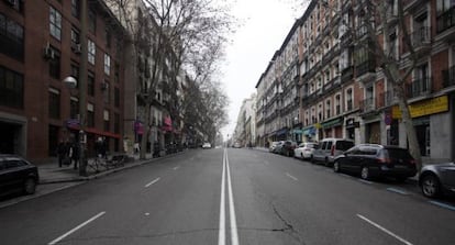 Vista de la zona de la calle de Atocha que el Ayuntamiento planea rehabilitar y reformar.