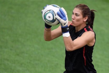 Hope Solo, portera de Estados Unidos.