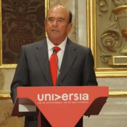 Emilio Botín en la junta de accionistas de Universia en 2009