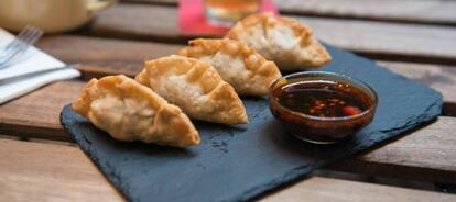 También puedes rellenar empanadillas chinas