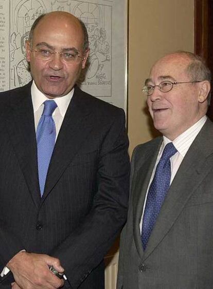 Gerardo Díaz Ferrán (a la izquierda) y José María Cuevas, en 2003.