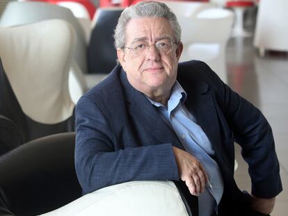 El periodista José María Izquierdo, ayer, en Bilbao.