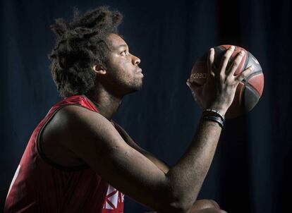 Lucas Nogueira, en el Fernando Martín de Fuenlabrada