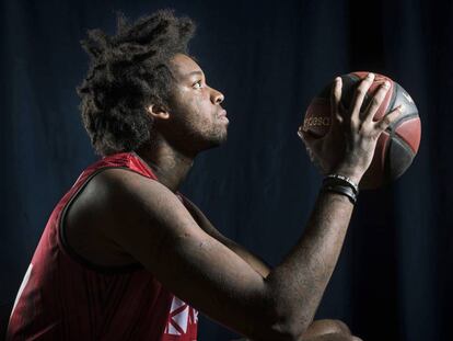 Lucas Nogueira, en el Fernando Martín de Fuenlabrada