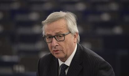 El presidente de la Comisi&oacute;n Europea, Jean-Claude Juncker, en Estrasburgo.