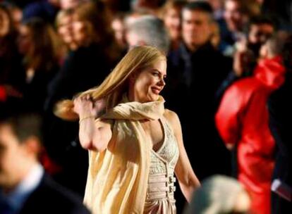 Nicole Kidman, en el estreno en Londres de la película <i>La brújula dorada.</i>