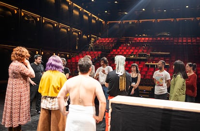 Assaig de l'espectacle 'La brama del cérvol', de La Calòrica