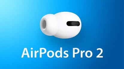 Posible diseño de los nuevos AirPods Pro 2.