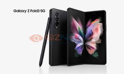 Diseño filtrado del Samsung Galaxy Z Fold 3