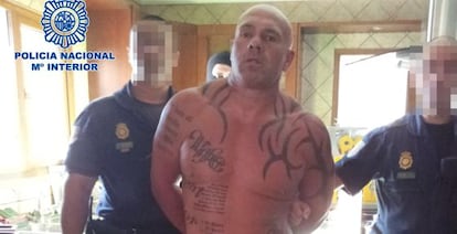 El narcotraficante Mark Allan Lilley, en el momento de su detención.