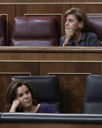 No seria fantàstic un combat5 de boxa real entre De Cospedal i Torra amb Rivera d'àrbitre?