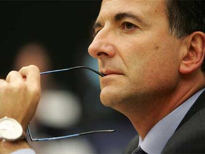Franco Frattini, durante una intervención ante el Comité de Estrasburgo.