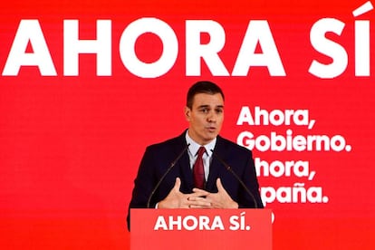 Pedro Sánchez, en un acto del PSOE.