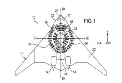O avião redondo patenteado pela Airbus.