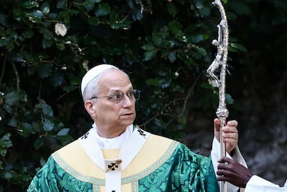 El Papa, en la primera misa para el cuidado de la creación, una nueva forma de liturgia, que ha celebrado en los jardines de Castel Gandolfo.