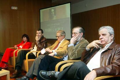 De izquierda a derecha, Rosa Montero, Jordi Gràcia, Enric Badosa, Rafael Borràs y Juan Marsé.