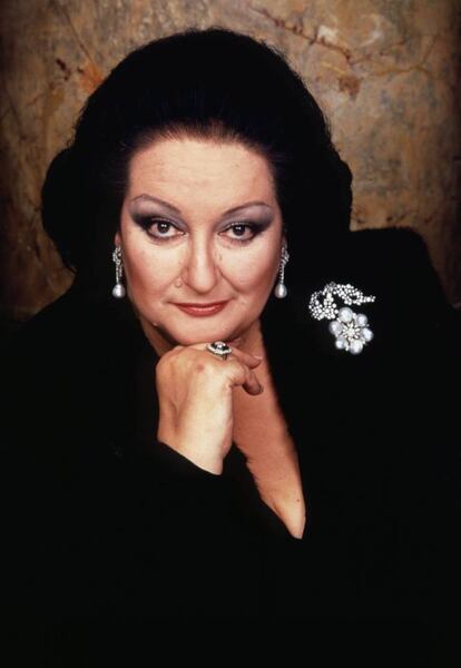 Montserrat Caballé, retratada el 1983.