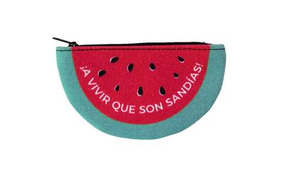 Monedero de la nueva colección de verano con el lema ¡a vivir que son sandías!