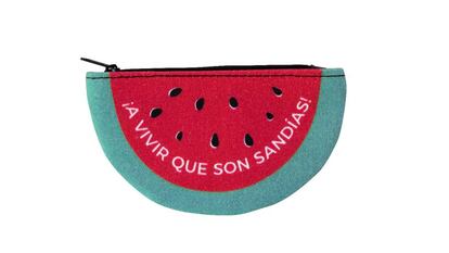 Monedero de la nueva colección de verano con el lema ¡a vivir que son sandías!