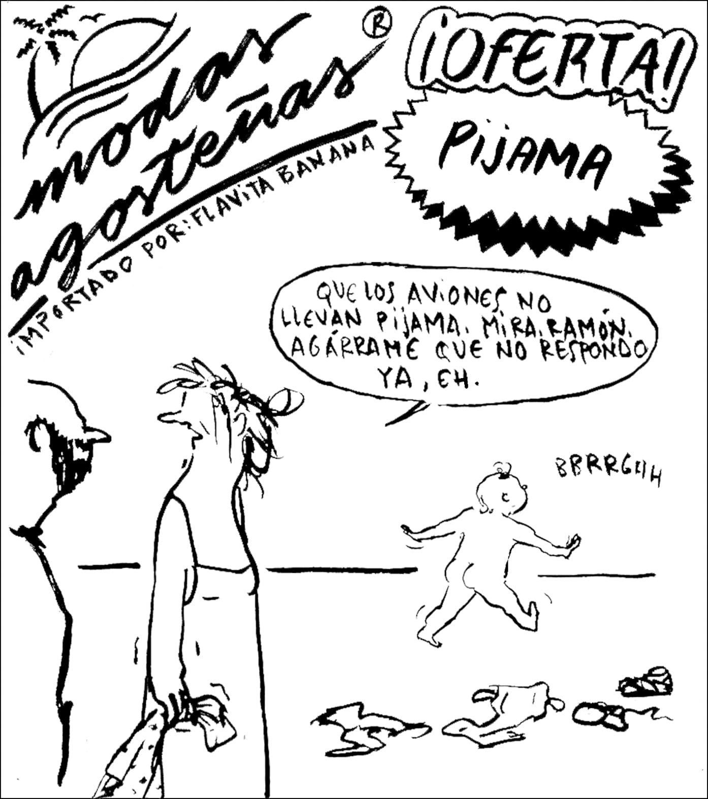 Moda agosteña de Flavita Banana: el pijama