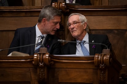 Jordi Mart Galbis junto a Xavier Trias, en una imagen de archivo.